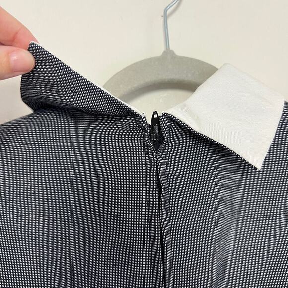 Vintage ACT 1 New York Peplum Pencil Midi Dress Puff Sleeves Collared with Tie 2 - Picture 11 of 16